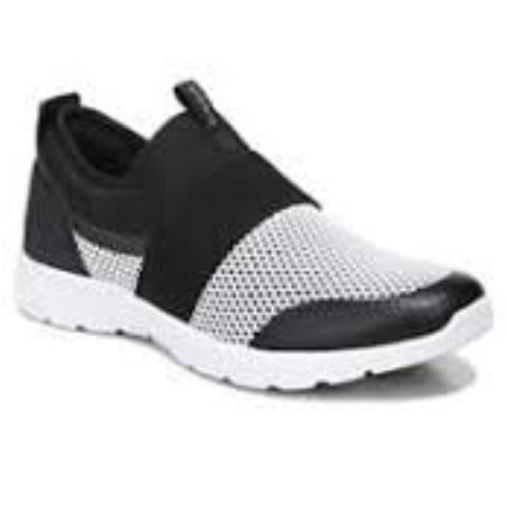 Vionic Camrie Slip-On Mesh Sneakers Shoes‎ Black/White Womens Size 7